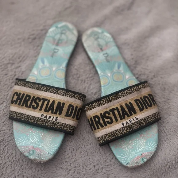 Christian Dior Dway Turquoise Sandal🩵 - Picture 3 of 5